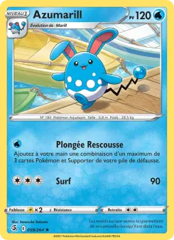 Azumarill — carte 59 de l’extension Poing de Fusion