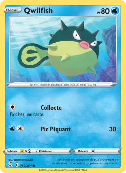 Qwilfish — carte 60 de l’extension Poing de Fusion