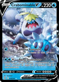 Crabominable V — carte 76 de l’extension Poing de Fusion