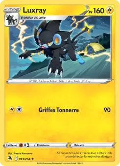 Luxray — carte 93 de l’extension Poing de Fusion