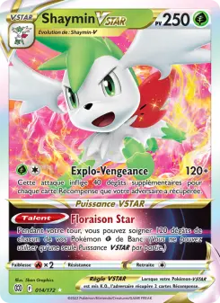 Shaymin VSTAR — carte 014 de l’extension Stars Étincelantes
