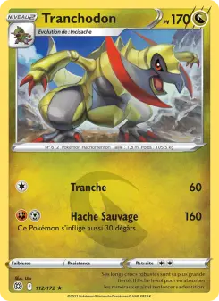Tranchodon — carte 112 de l’extension Stars Étincelantes
