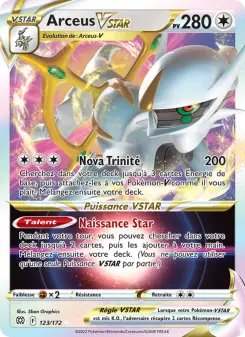 Arceus VSTAR — carte 123 de l’extension Stars Étincelantes
