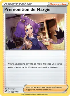 Prémonition de Margie — carte 129 de l’extension Stars Étincelantes