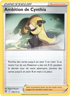 Ambition de Cynthia — carte 138 de l’extension Stars Étincelantes