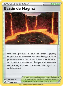 Bassin de Magma — carte 144 de l’extension Stars Étincelantes