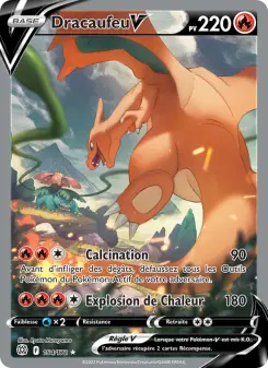 Dracaufeu V — carte 154 de l’extension Stars Étincelantes