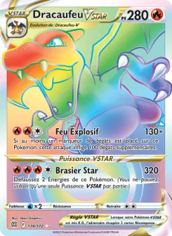 Dracaufeu VSTAR — carte 174 de l’extension Stars Étincelantes