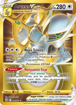 Arceus VSTAR — carte 184 de l’extension Stars Étincelantes