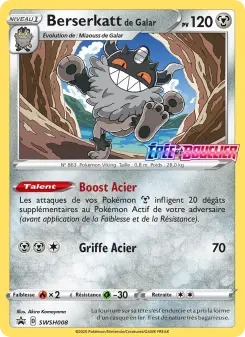 Berserkatt de Galar — carte SWSH008 de l’extension Promo SWSH