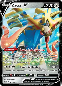 Zacian V — carte SWSH018 de l’extension Promo SWSH
