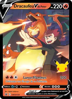 Dracaufeu V de Peter — carte SWSH133 de l’extension Promo SWSH