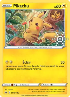 Pikachu — carte SWSH153 de l’extension Promo SWSH