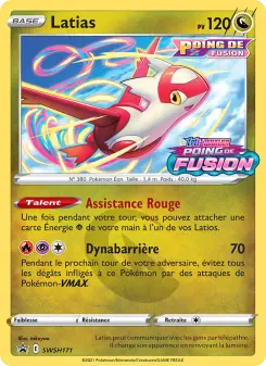 Latias — carte SWSH171 de l’extension Promo SWSH