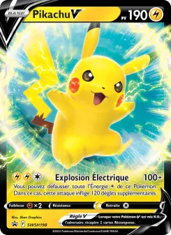 Pikachu V — carte SWSH198 de l’extension Promo SWSH