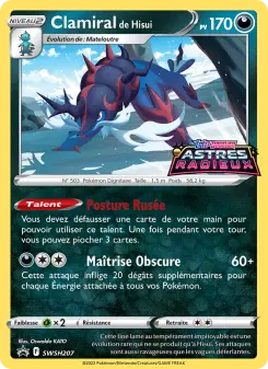 Clamiral de Hisui — carte SWSH207 de l’extension Promo SWSH