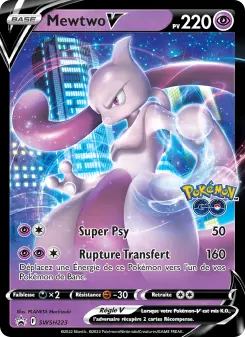Mewtwo V — carte SWSH223 de l’extension Promo SWSH