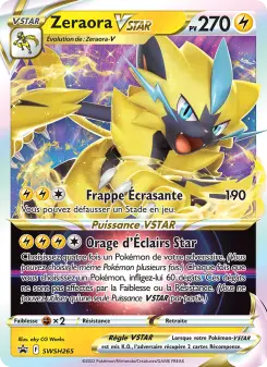 Zeraora VSTAR — carte SWSH265 de l’extension Promo SWSH