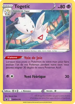 Togetic — carte SWSH276 de l’extension Promo SWSH