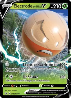 Électrode de Hisui V — carte SWSH294 de l’extension Promo SWSH
