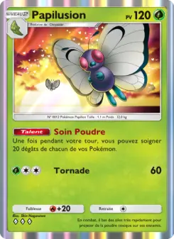 Papilusion — carte 007 de l’extension Puissance Génétique