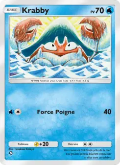 Krabby — carte 068 de l’extension Puissance Génétique