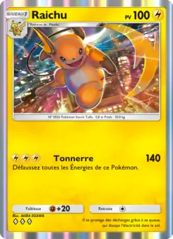 Raichu — carte 095 de l’extension Puissance Génétique