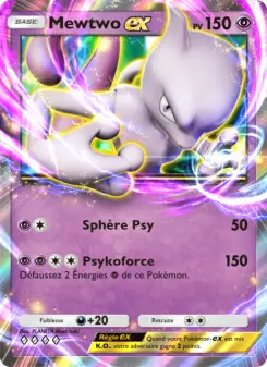 Mewtwo-ex — carte 129 de l’extension Puissance Génétique