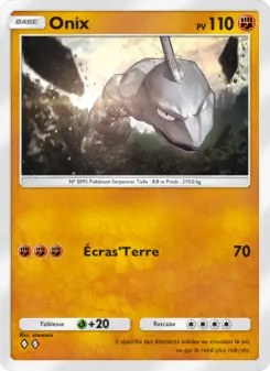 Onix — carte 150 de l’extension Puissance Génétique