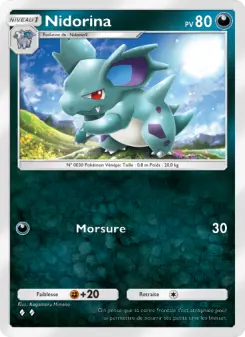Nidorina — carte 167 de l’extension Puissance Génétique