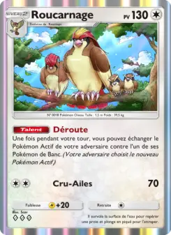 Roucarnage — carte 188 de l’extension Puissance Génétique