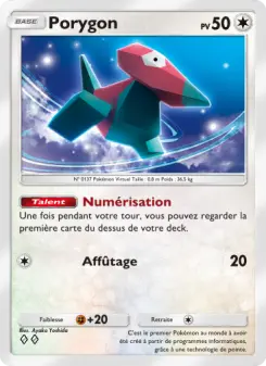 Porygon — carte 209 de l’extension Puissance Génétique
