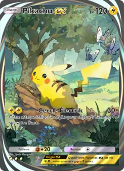 Pikachu-ex — carte 281 de l’extension Puissance Génétique