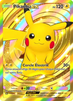 Pikachu-ex — carte 285 de l’extension Puissance Génétique