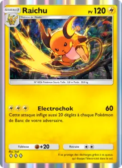Raichu — carte 026 de l’extension L’Île Fabuleuse