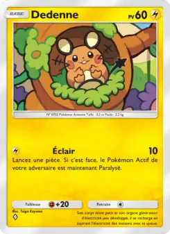 Dedenne — carte 030 de l’extension L’Île Fabuleuse