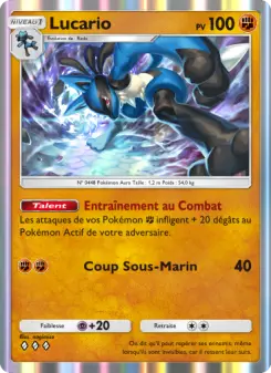 Lucario — carte 092 de l’extension Choc Spatio-Temporel