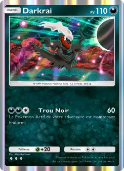 Darkrai — carte 109 de l’extension Choc Spatio-Temporel