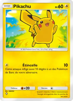 Pikachu — carte 025 de l’extension Lumière Triomphale