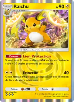 Raichu — carte 026 de l’extension Lumière Triomphale