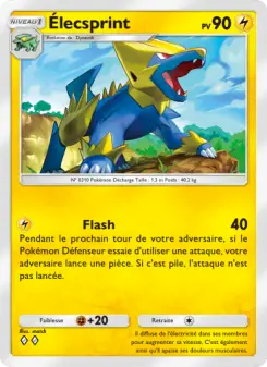 Élecsprint — carte 028 de l’extension Lumière Triomphale