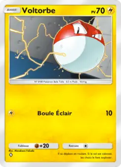 Voltorbe — carte 023 de l’extension Réjouissances Rayonnantes