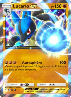 Lucario-ex — carte 043 de l’extension Réjouissances Rayonnantes