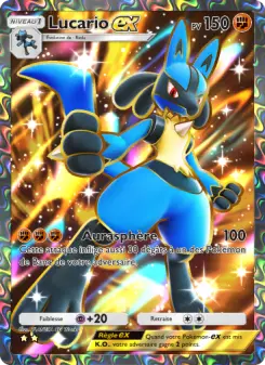 Lucario-ex — carte 084 de l’extension Réjouissances Rayonnantes