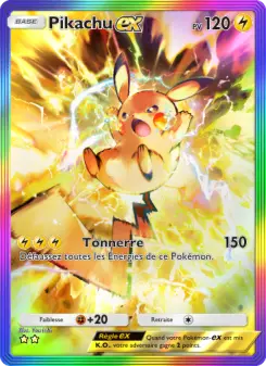 Pikachu-ex — carte 092 de l’extension Réjouissances Rayonnantes