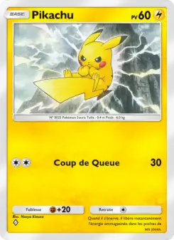 Pikachu — carte 057 de l’extension Gardiens Astraux