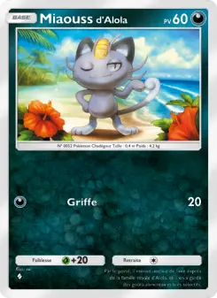 Miaoussd'Alola — carte 108 de l’extension Gardiens Astraux