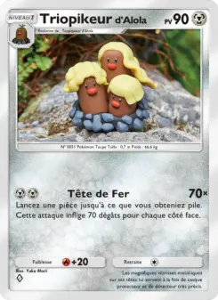 Triopikeurd'Alola — carte 118 de l’extension Gardiens Astraux
