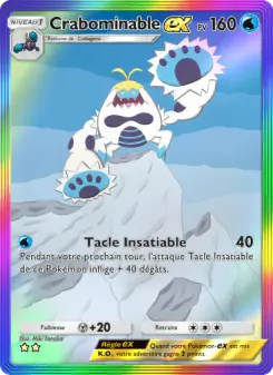 Crabominable-ex — carte 201 de l’extension Gardiens Astraux
