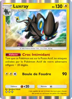 Luxray — carte 015 de l’extension Crise Interdimensionnelle